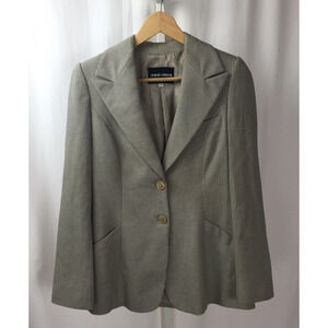 Giorgio Armani Womens Black and White Blazer Jacket Sz 36, US 10